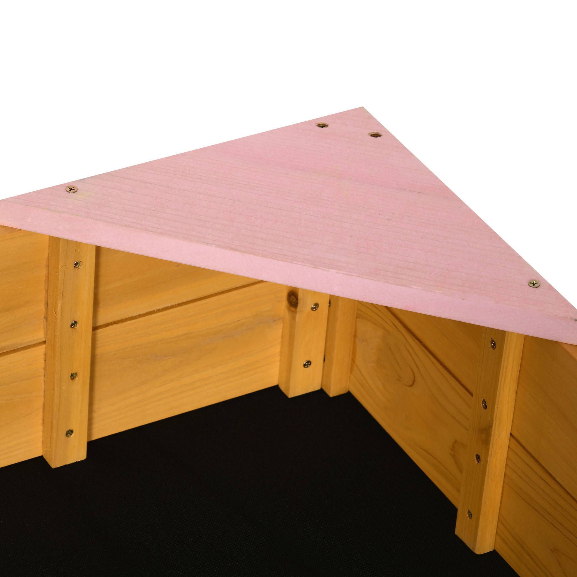 Caixa de Areia para Crianças – 109x109x19,8 cm – Cor de Madeira Natural