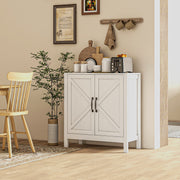 Aparador Moderno com Prateleira Ajustável 80x35x85 cm Branco