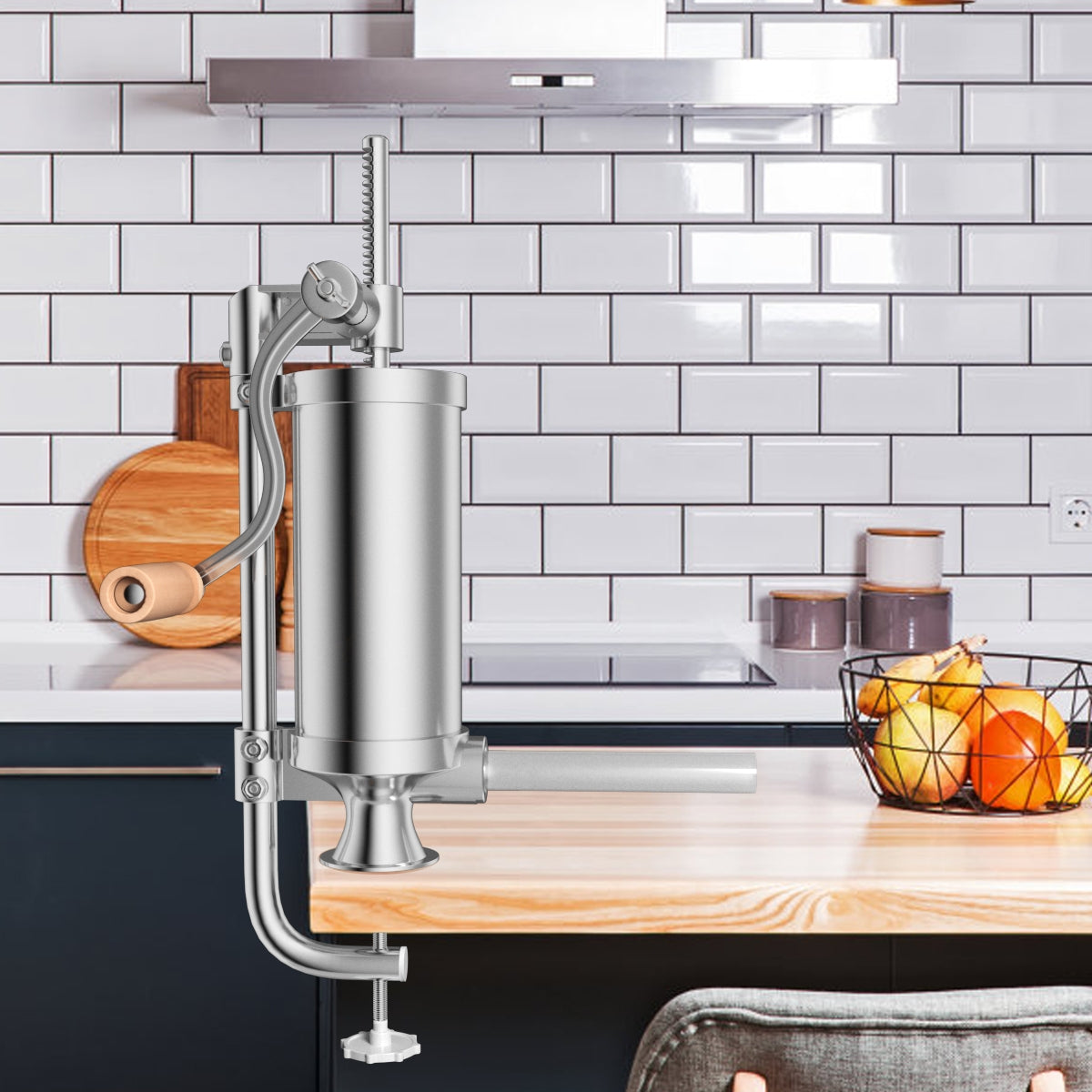 Máquina para Encher Salsichas com Seringa e 4 Tubos de Enchimento 2,5kg