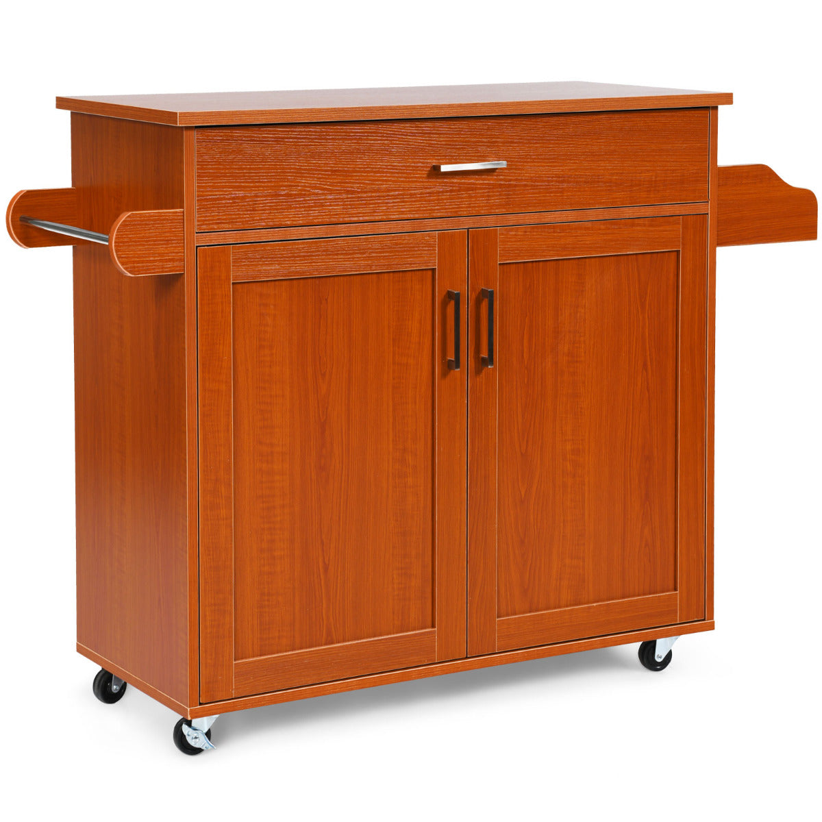 Carro de Cozinha – 116 x 40 x 85 cm – Castanho – MDF e Madeira