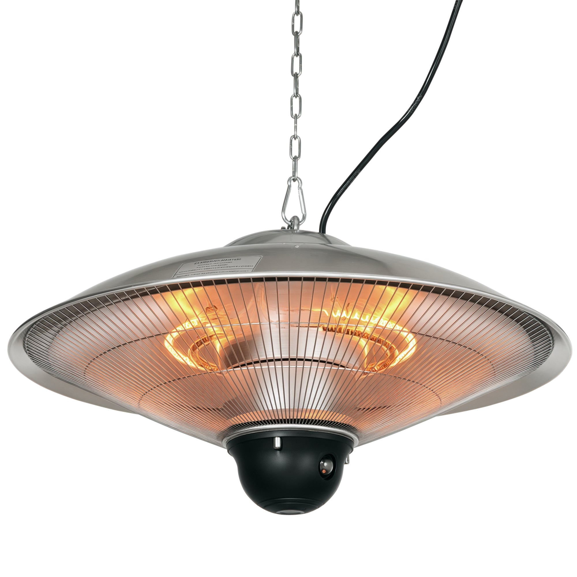 Aquecedor de Jardim Elétrico Prata Ø58,5x33cm - 1010W/1200W