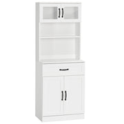 Armário de Cozinha Moderno Branco 60x38x161 cm