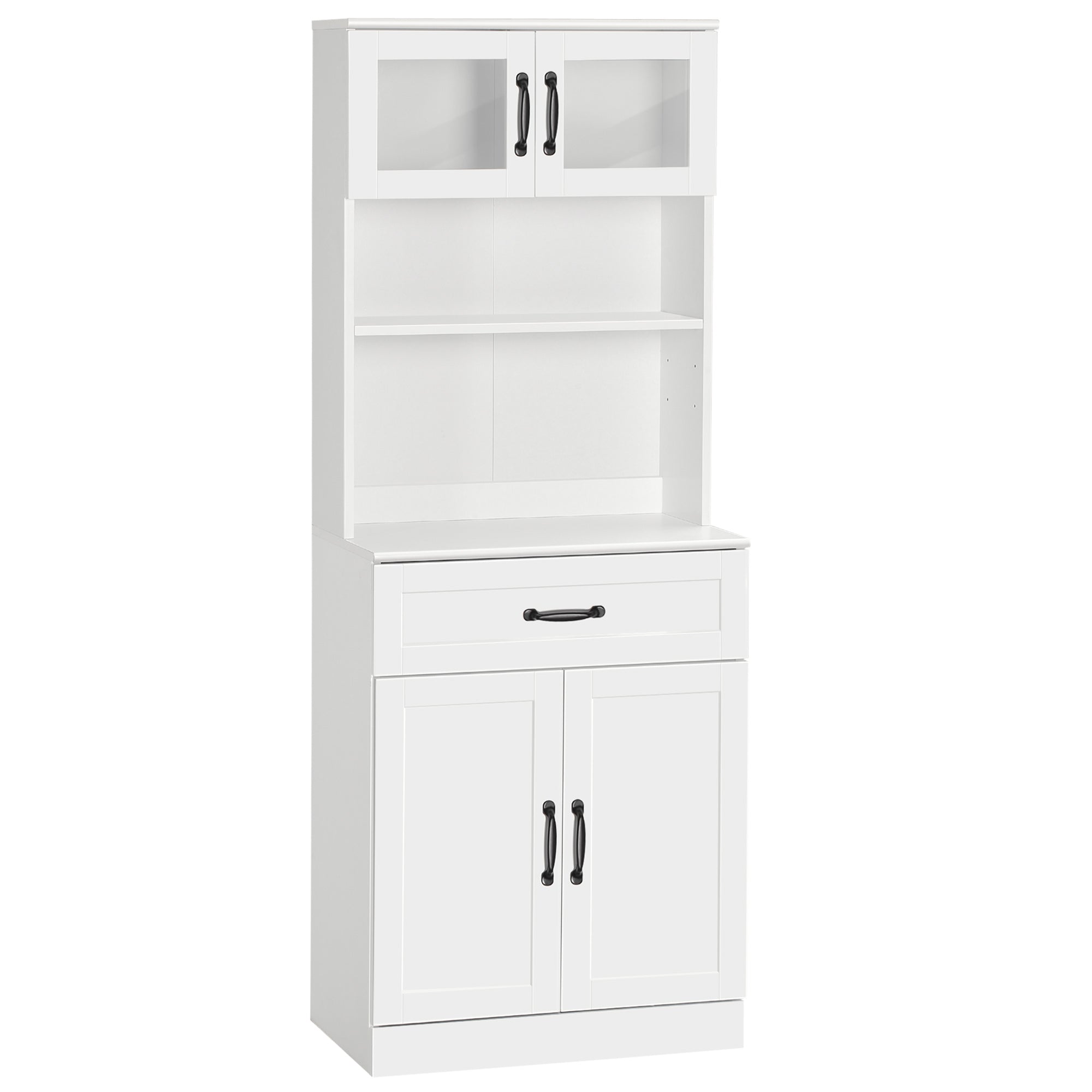 Armário de Cozinha Moderno Branco 60x38x161 cm