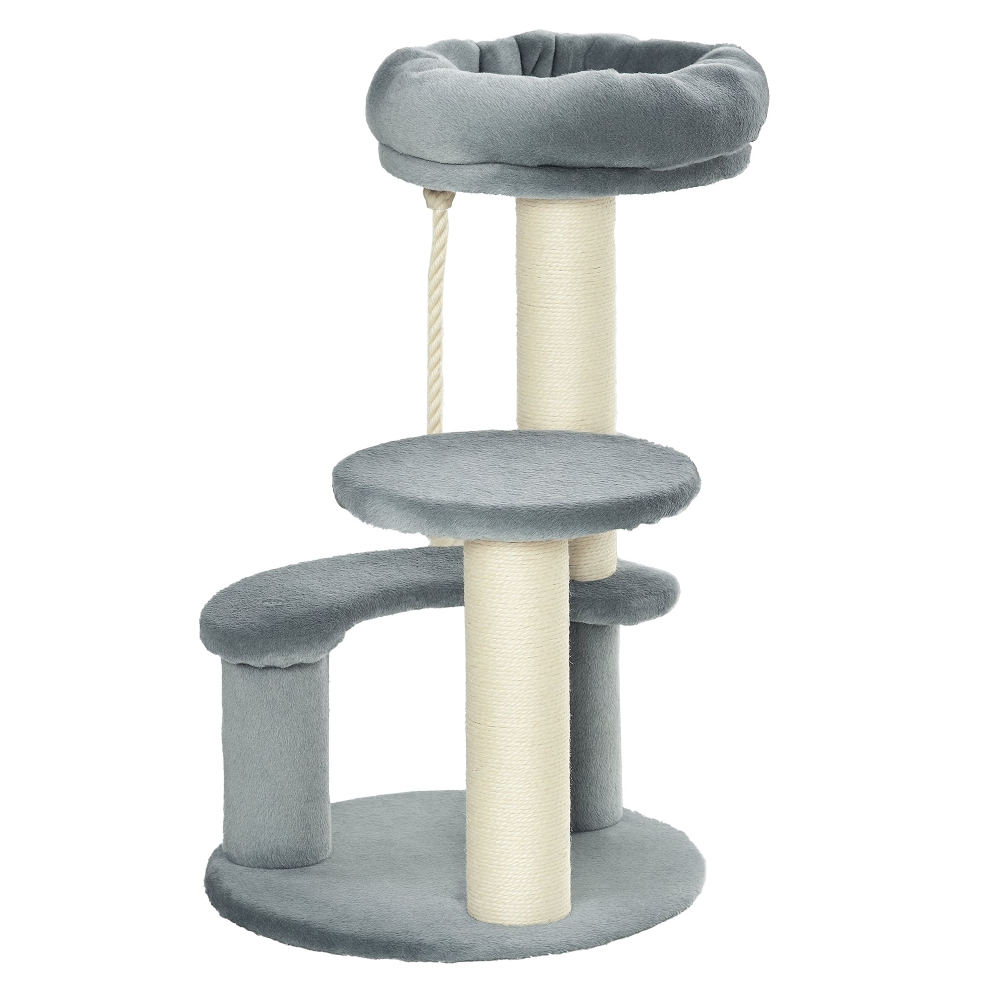 Arranhador para Gatos Ø40x65 cm Cinzento