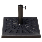 Base para Chapéu de Sol 47x47x32 cm Preto e Bronze