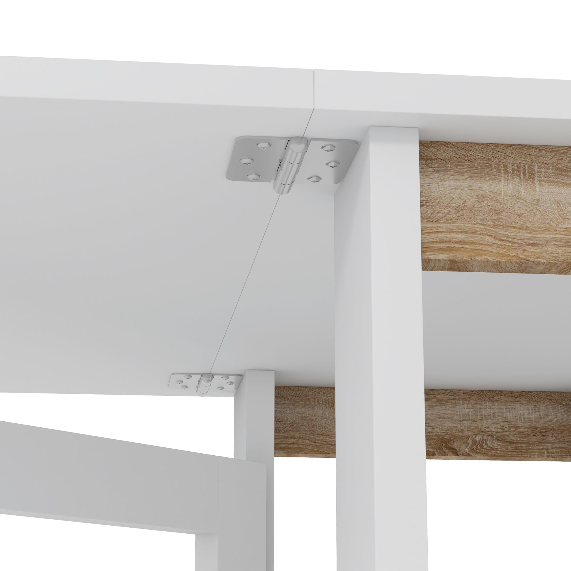 Mesa Dobrável com Asas 120x60x75 cm - Branco