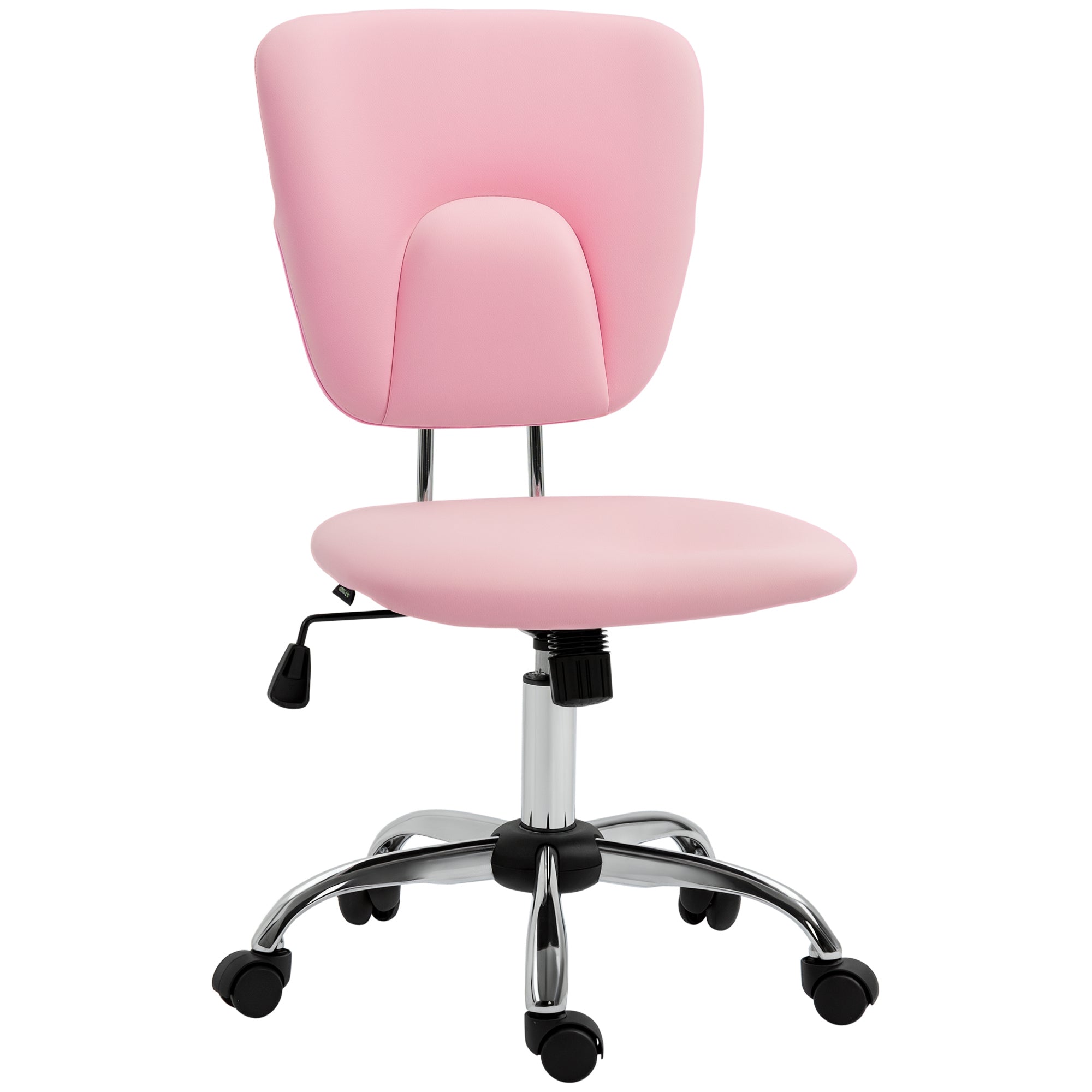 Cadeira de Escritório Giratória Rosa 50x54x87,5-96,5 cm