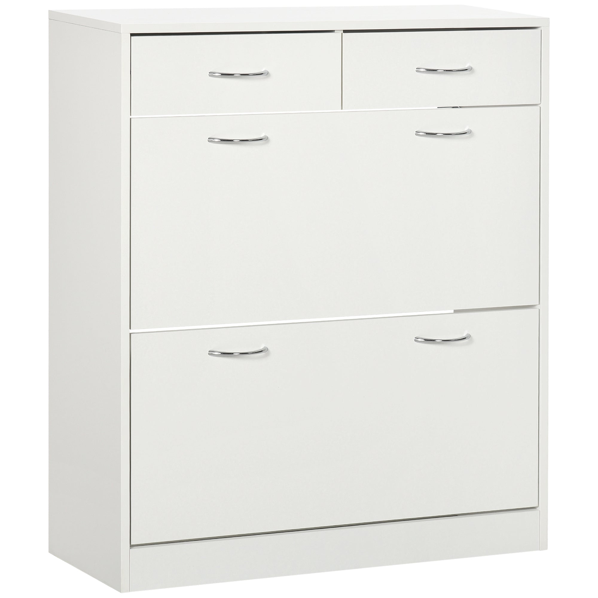 Sapateira Móvel Estreita 80x30x91,5 cm - Branco