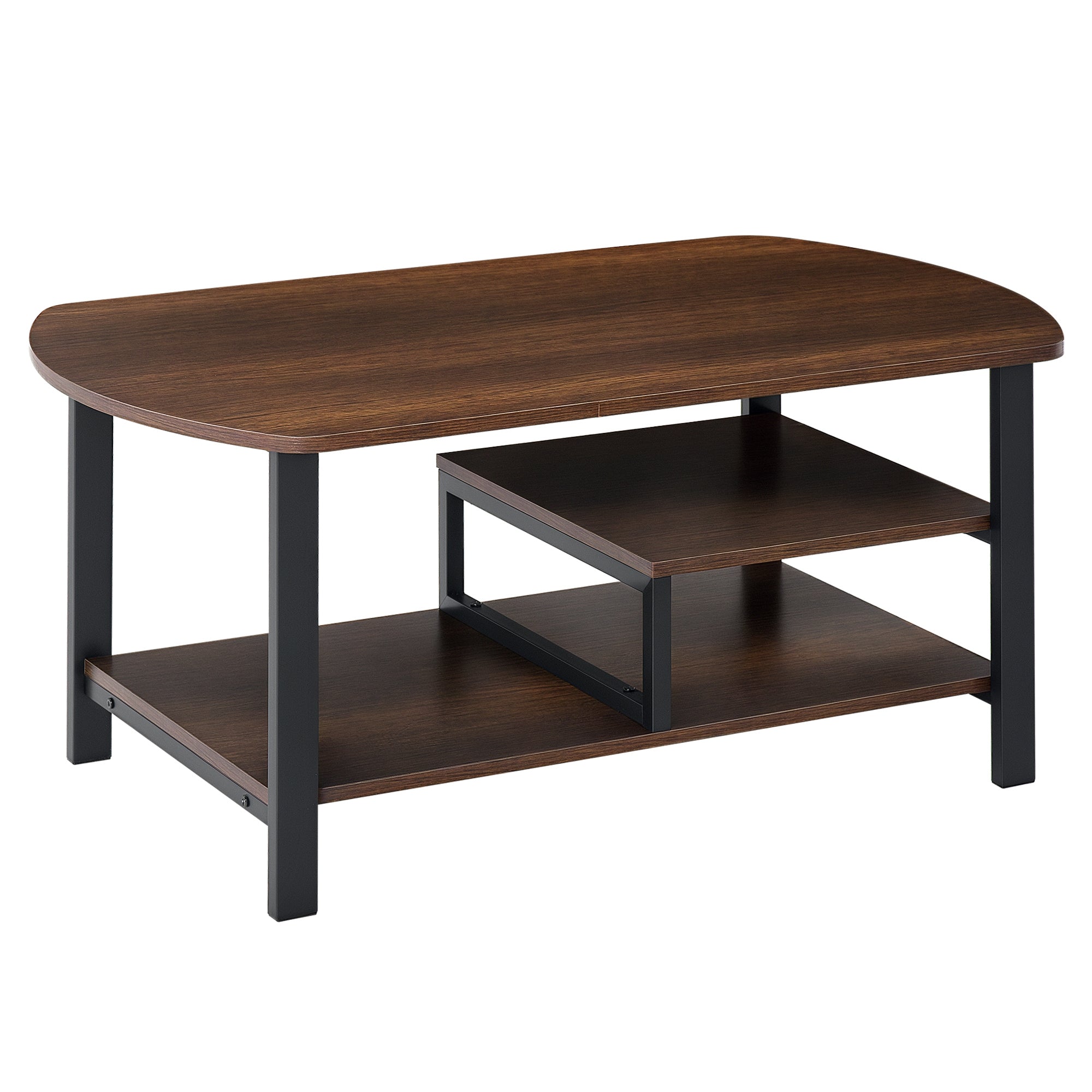 Mesa de Centro Estilo Vintage 100x60x46 cm - Castanho Rústico