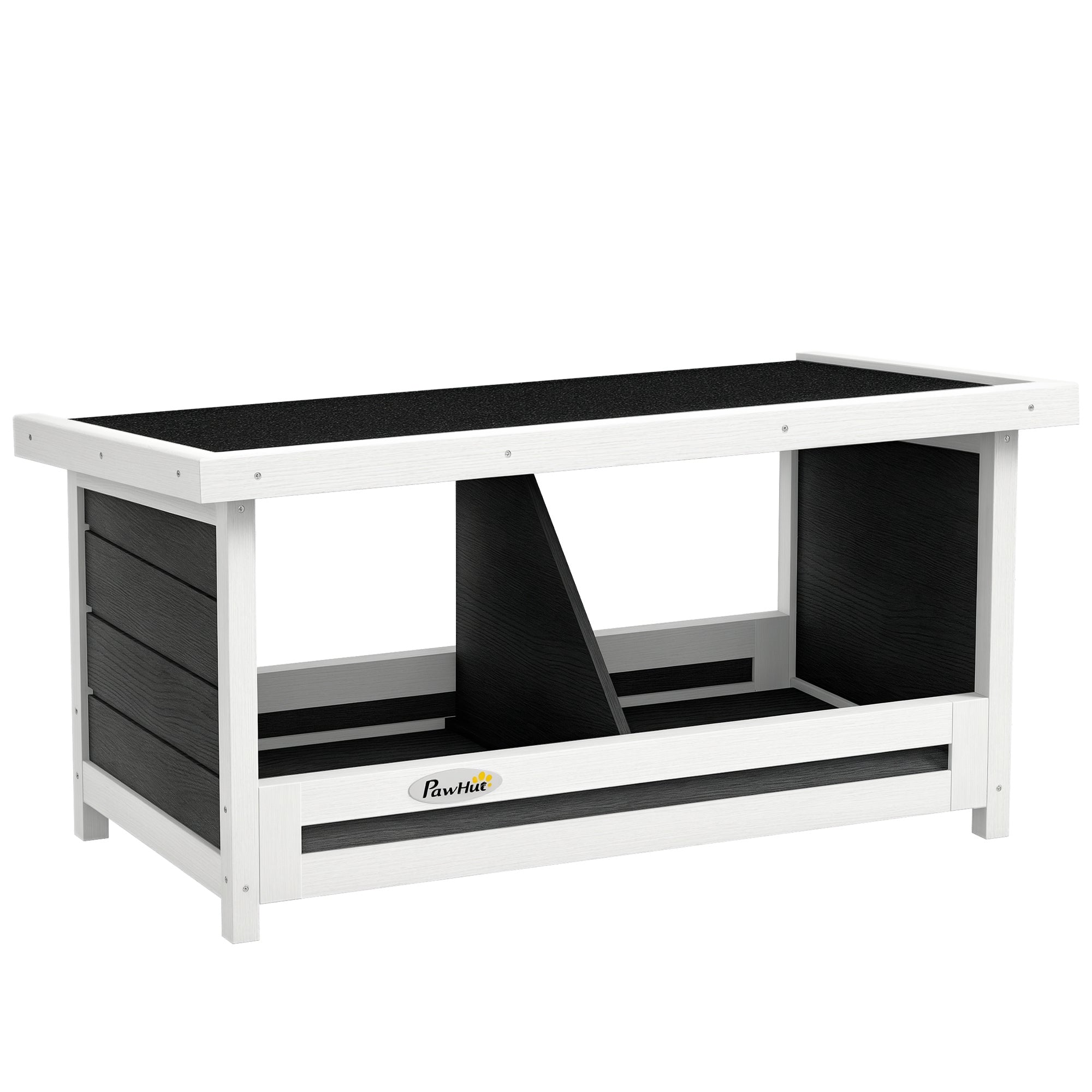 Ninho de Madeira para Galinhas 66x37x34 cm - Cinza Escuro