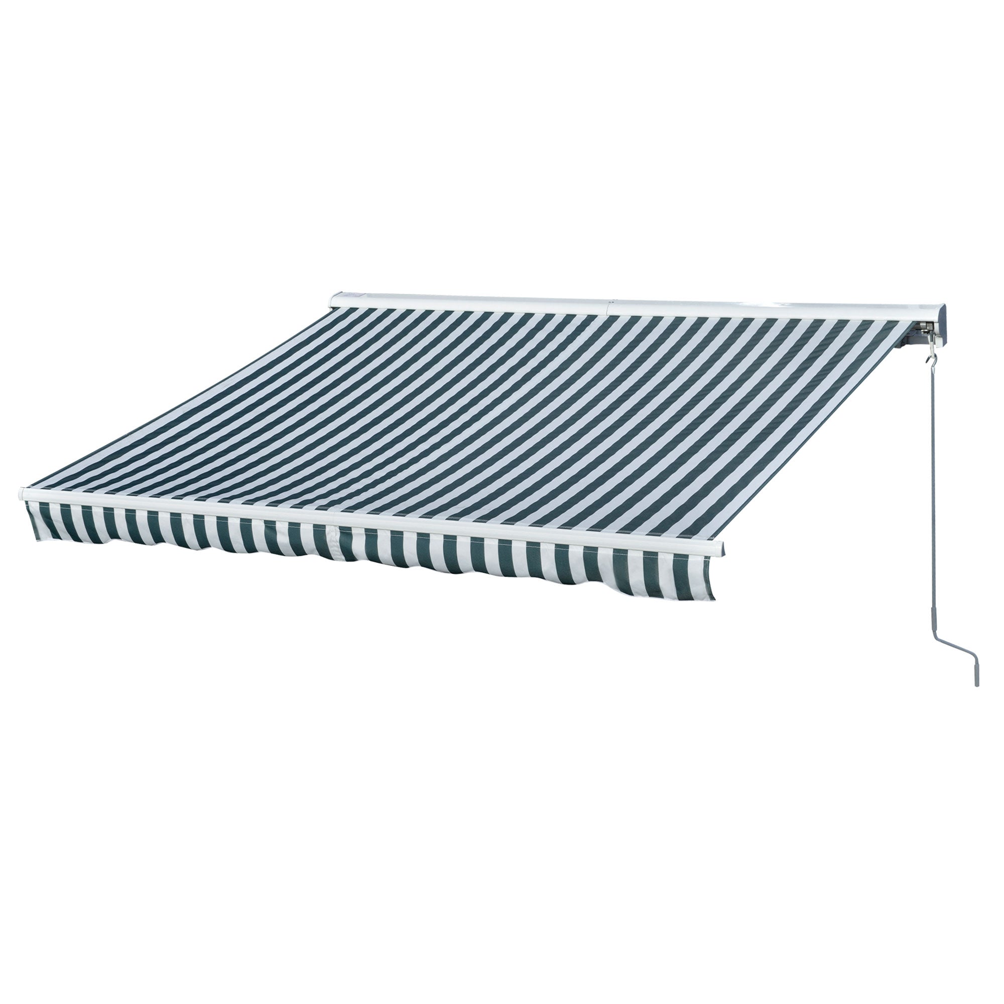Toldo Elétrico Retrátil 300x250 cm Verde e Branco