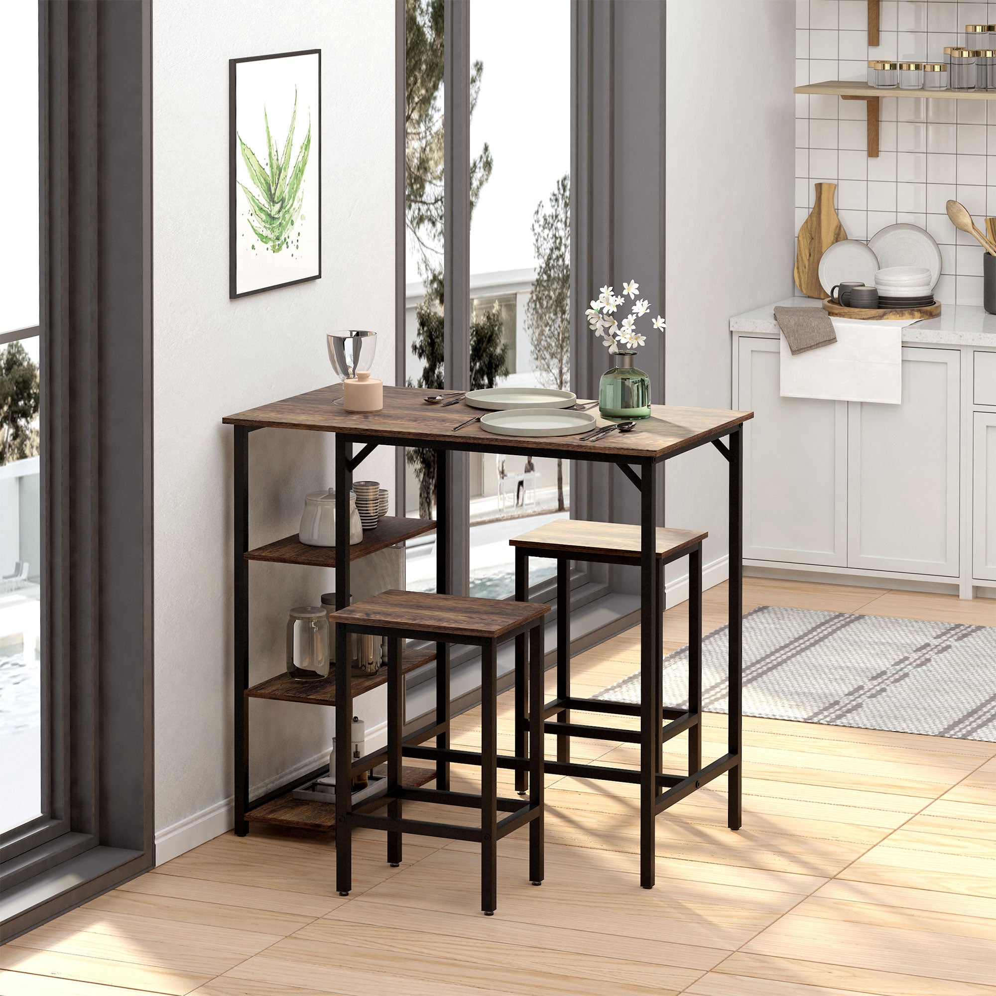 Conjuntos de Mesa e Bancos Altos – Estilo e Convivência | Tribo Home