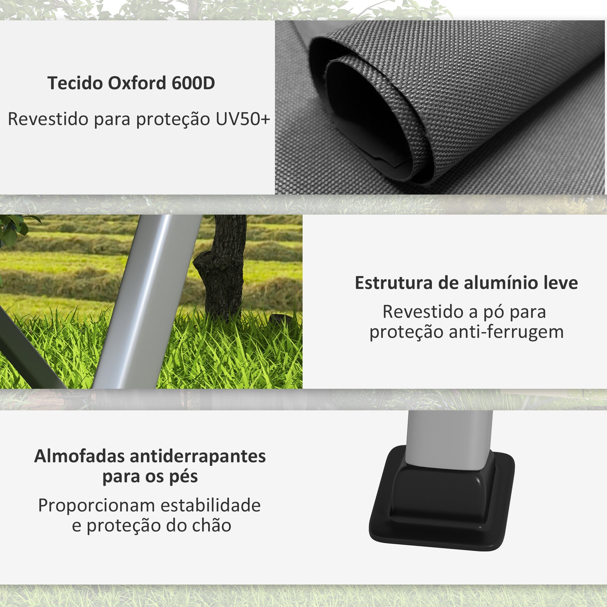 Cadeira de Campismo Dobrável Cinza Escuro 74x59,5x98 cm com Encosto Ajustável e Apoios de Braço de Madeira