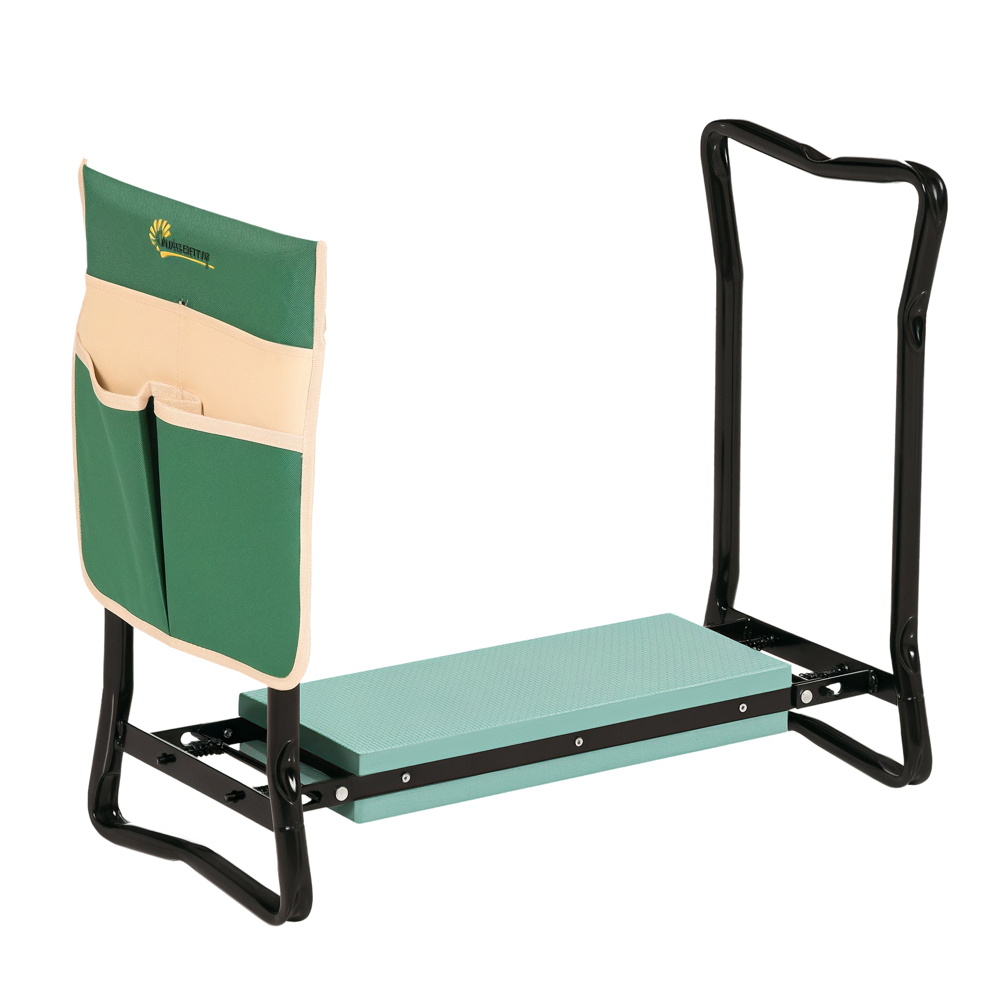 Banco de Jardim 2 em 1 - 58x28x49cm - Verde e Preto