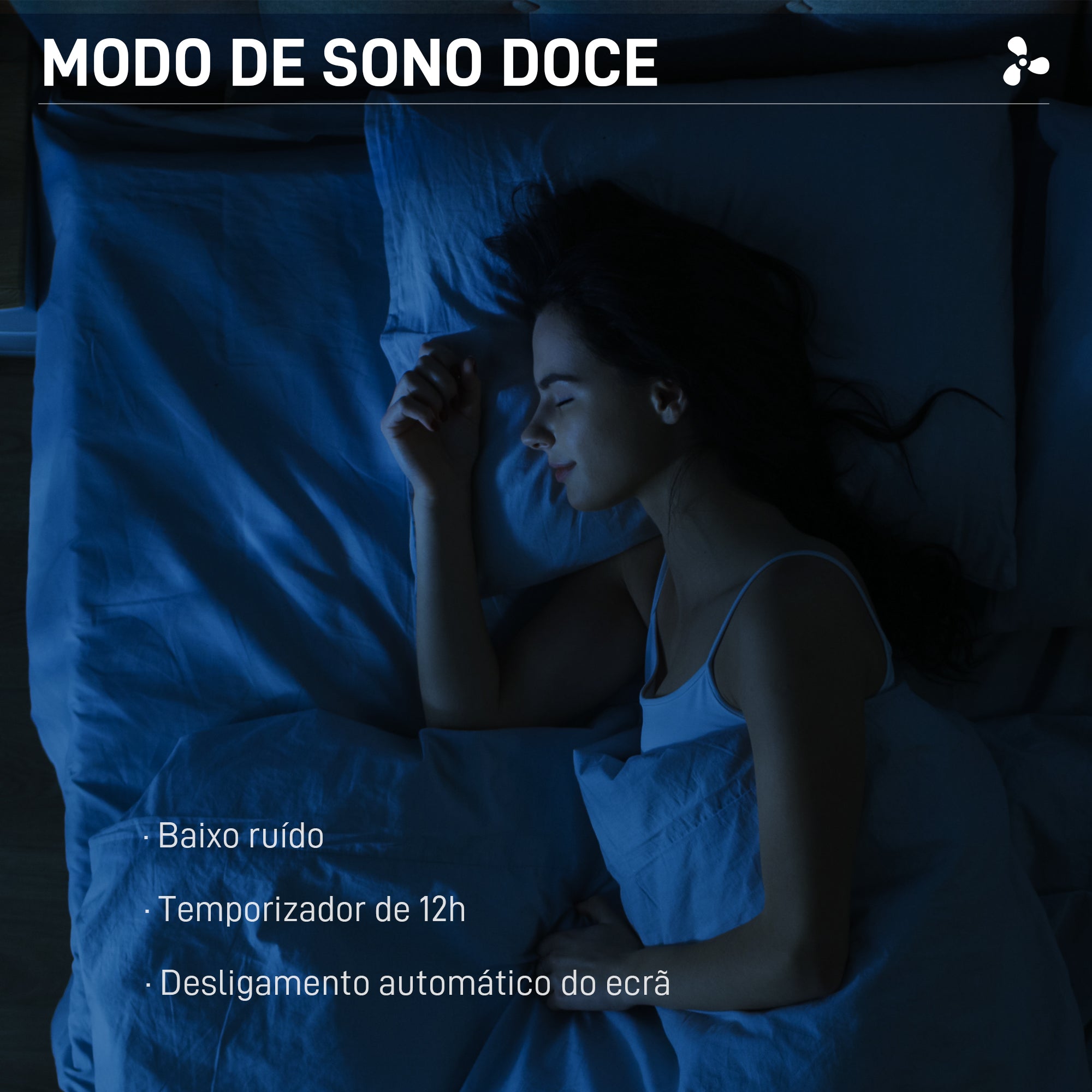 Ventoinha de Pé Ajustável em Altura 45x42x120-135 cm - Branco