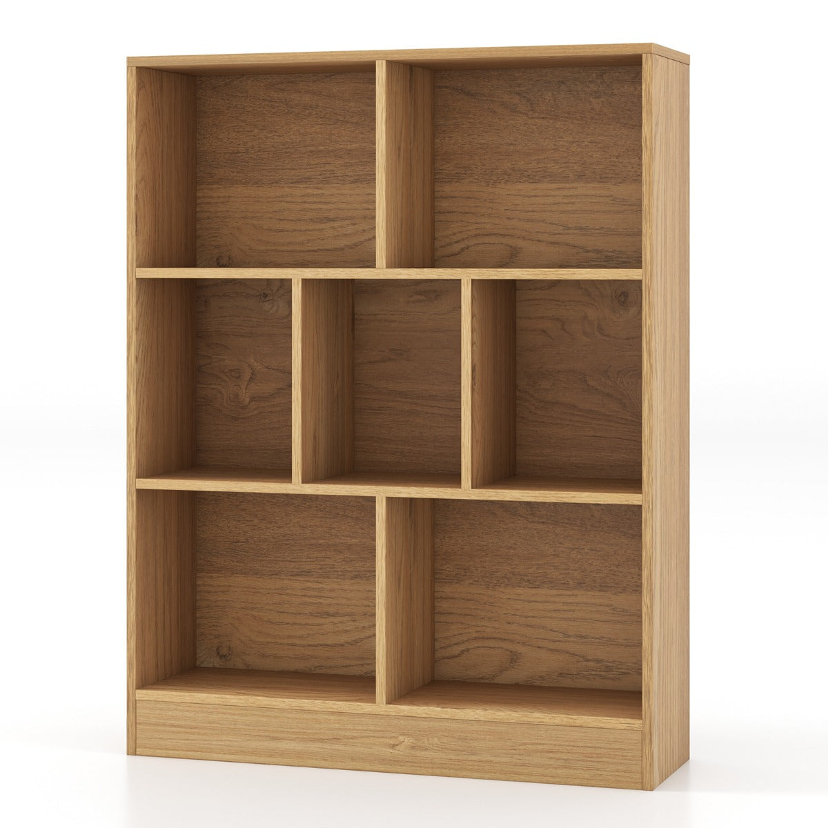 Estantería de 7 Cubos Organizador de Almacenamiento de 3 Niveles Antivuelco para Salón Dormitorio Oficina