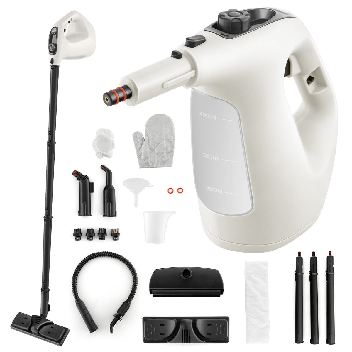 Limpa Tapetes a Vapor Portátil – 1500W – Cinzento – Plástico