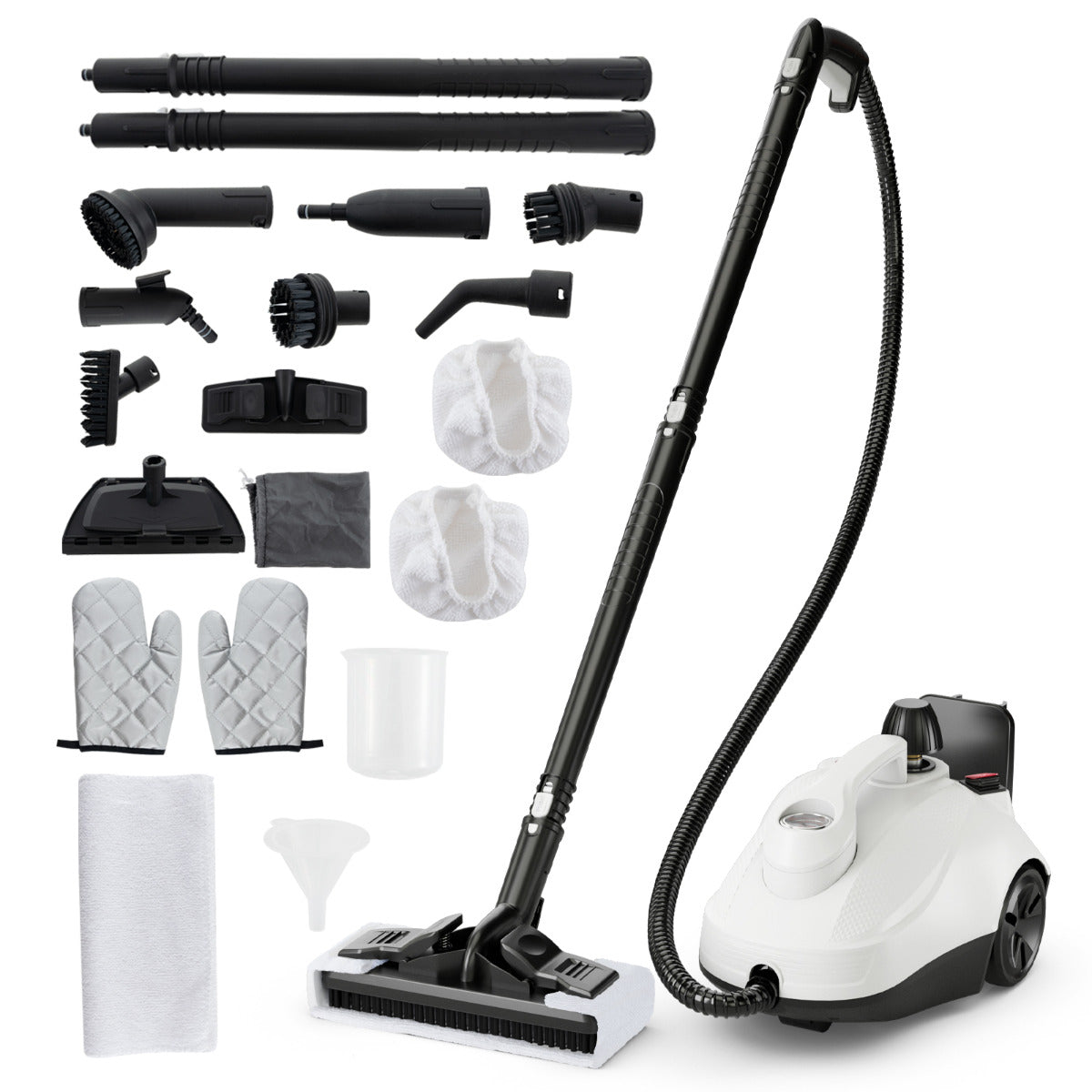 Vaporizador Portátil 2000W com Tanque 1,8L Alta Pressão de 5 Bar para Limpeza em Casa