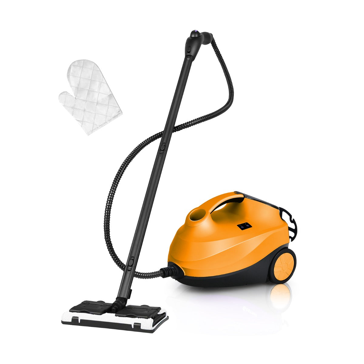 Limpiadora a Vapor 2000 W 1,5 L Presión 4 Bar con Cierre de Seguridad para Niños Apagamiento Automático Vaporeta Doméstico Púrpura Naranja