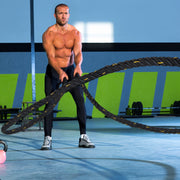 Corda de Batalha Ø38 mm - 9 m - Preto e Amarelo