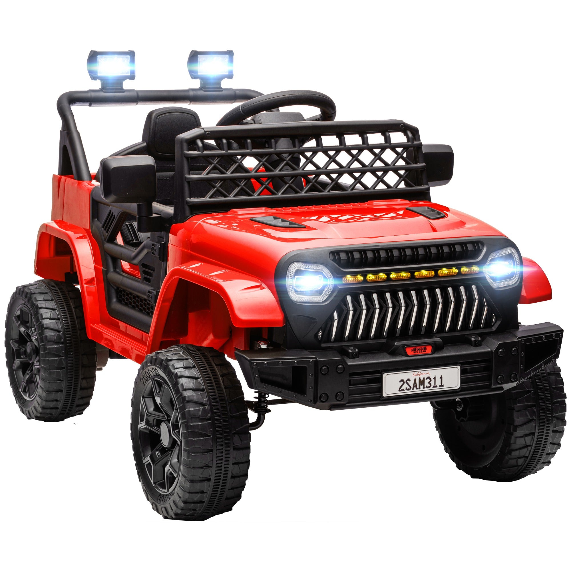 Carro Elétrico Infantil UTV Vermelho 95x62,5x65 cm