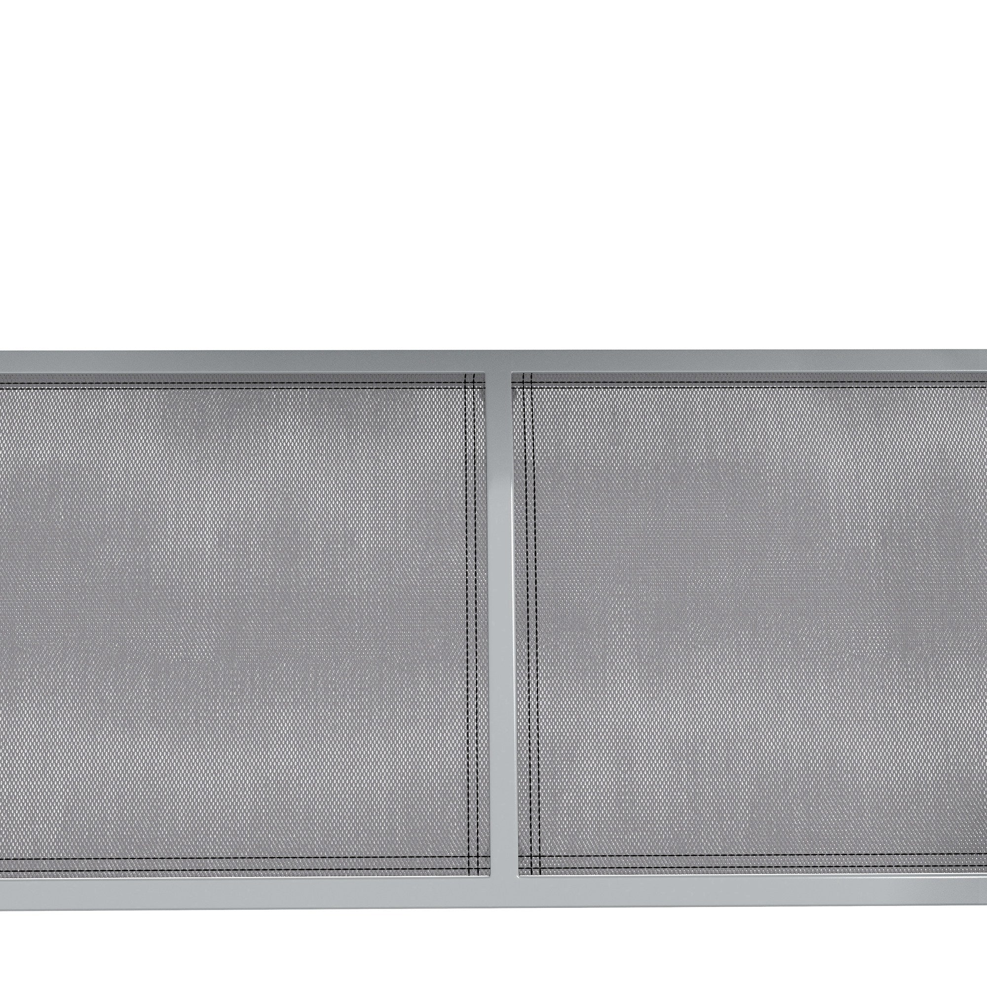 Baloiço de Jardim 3 Lugares Cinza Claro e Prata 171x108x154cm