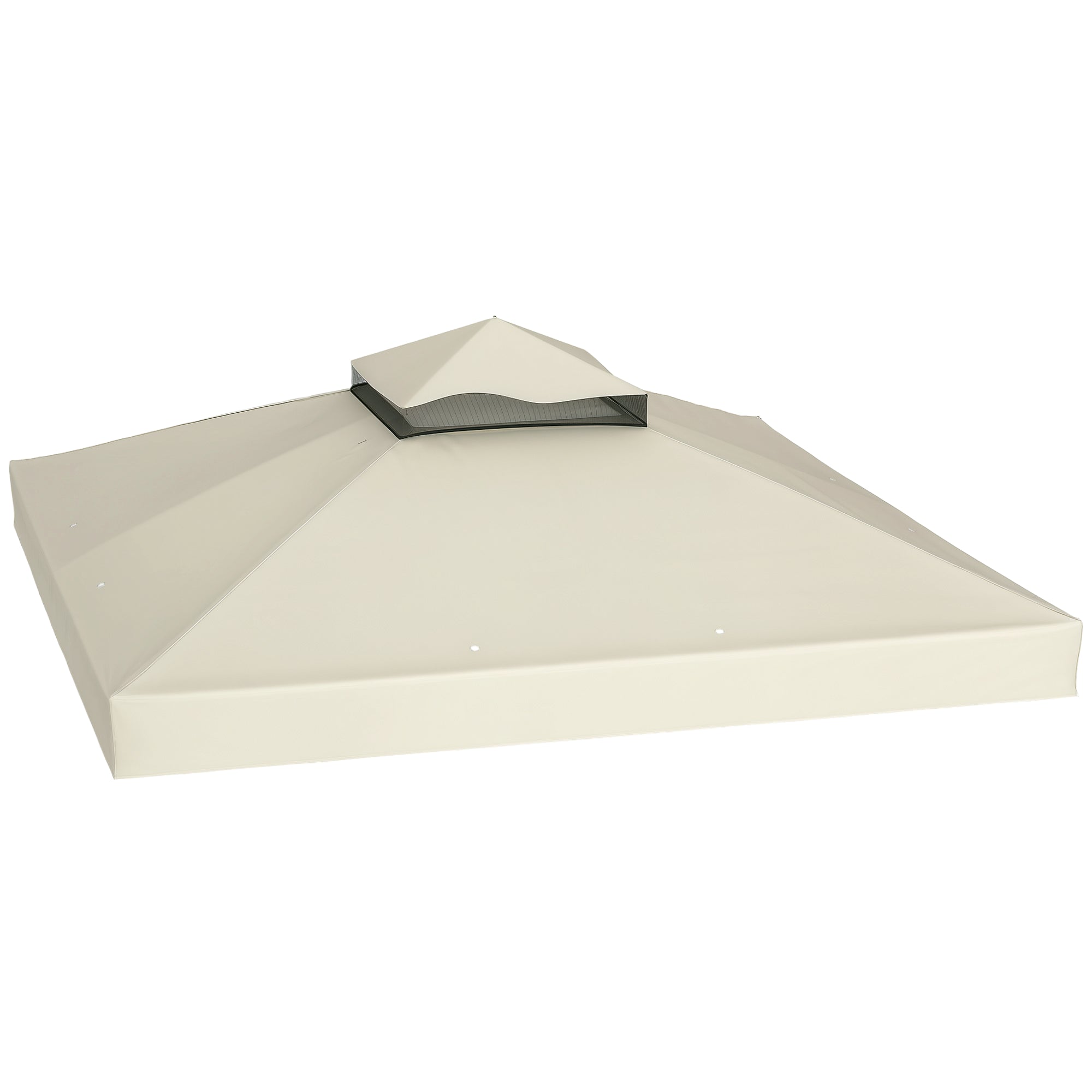Toldo de Substituição para Pérgola 300x300 cm Cor Creme Branco