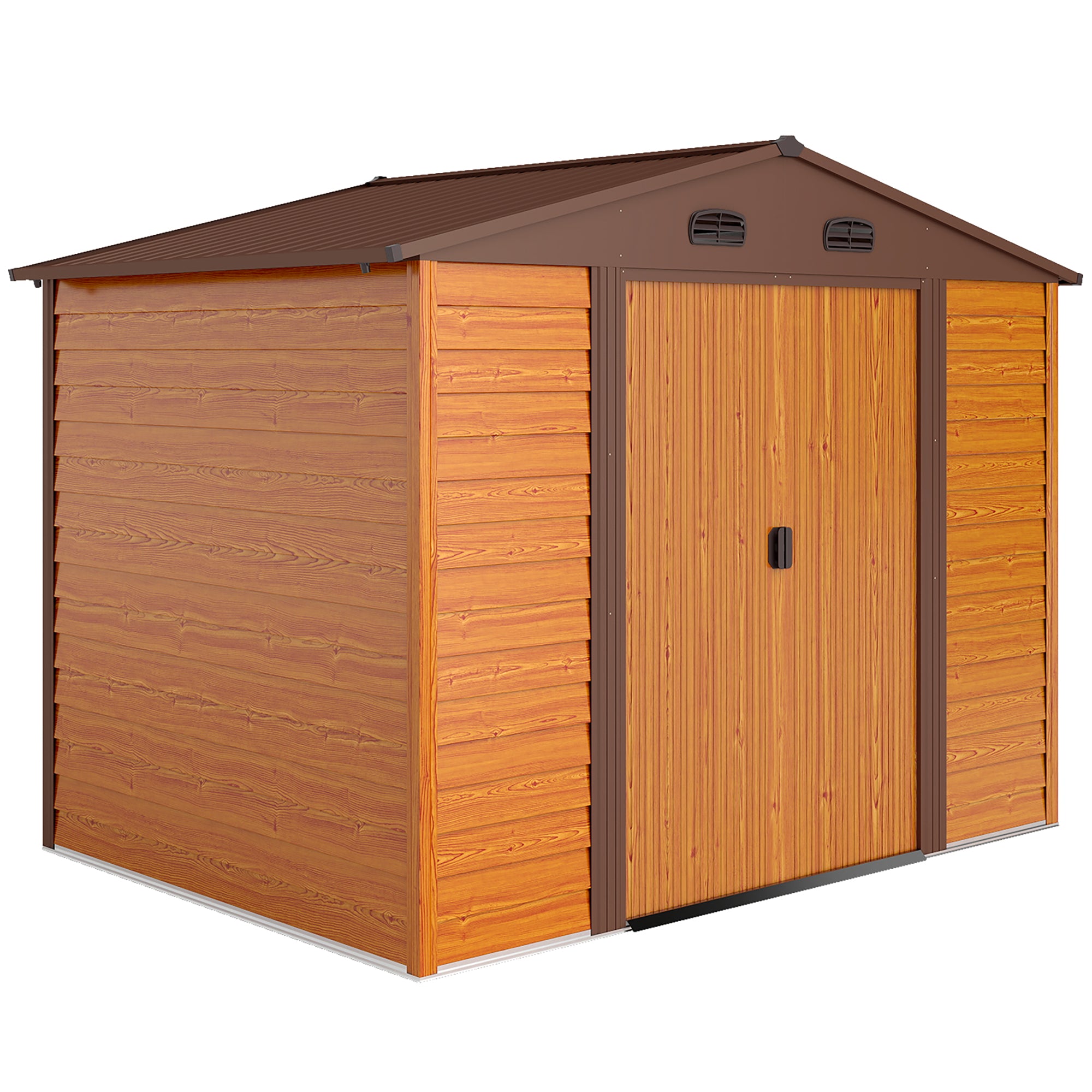 Abrigo de Jardim Exterior 278x195x215 cm - Madeira e Marrom