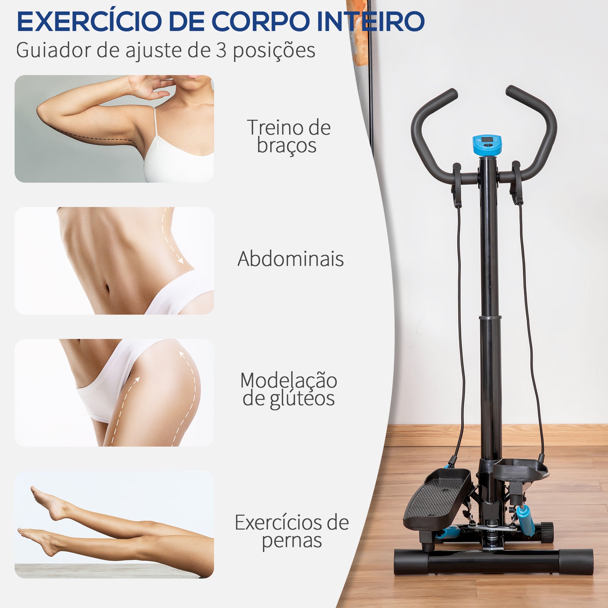 Máquina de Step Fitness 55x53x128cm Preto