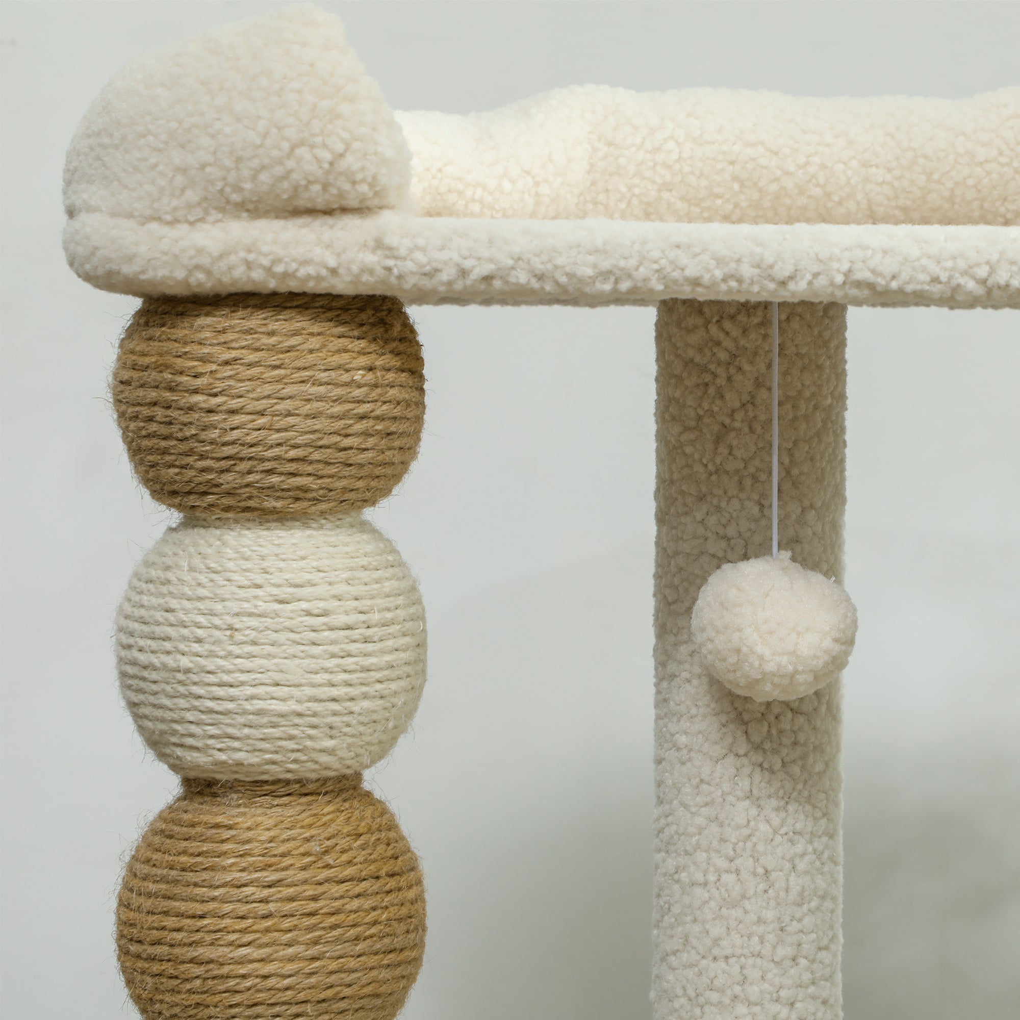 Arranhador para Gatos Altura 76 cm Bege