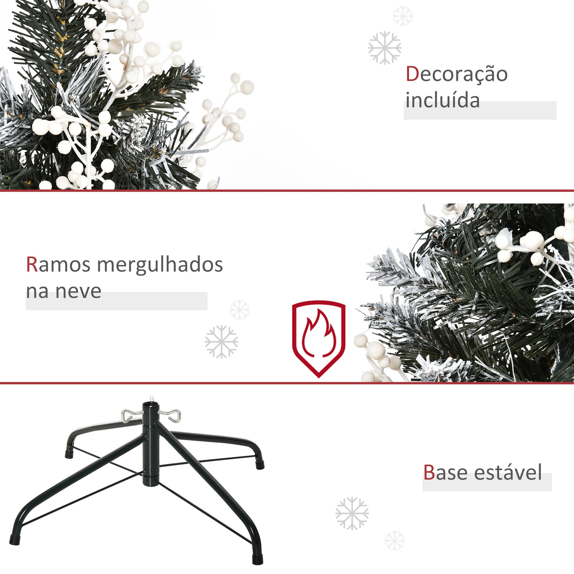 Árvore de Natal Automática 120 cm Verde Ø60x120 cm