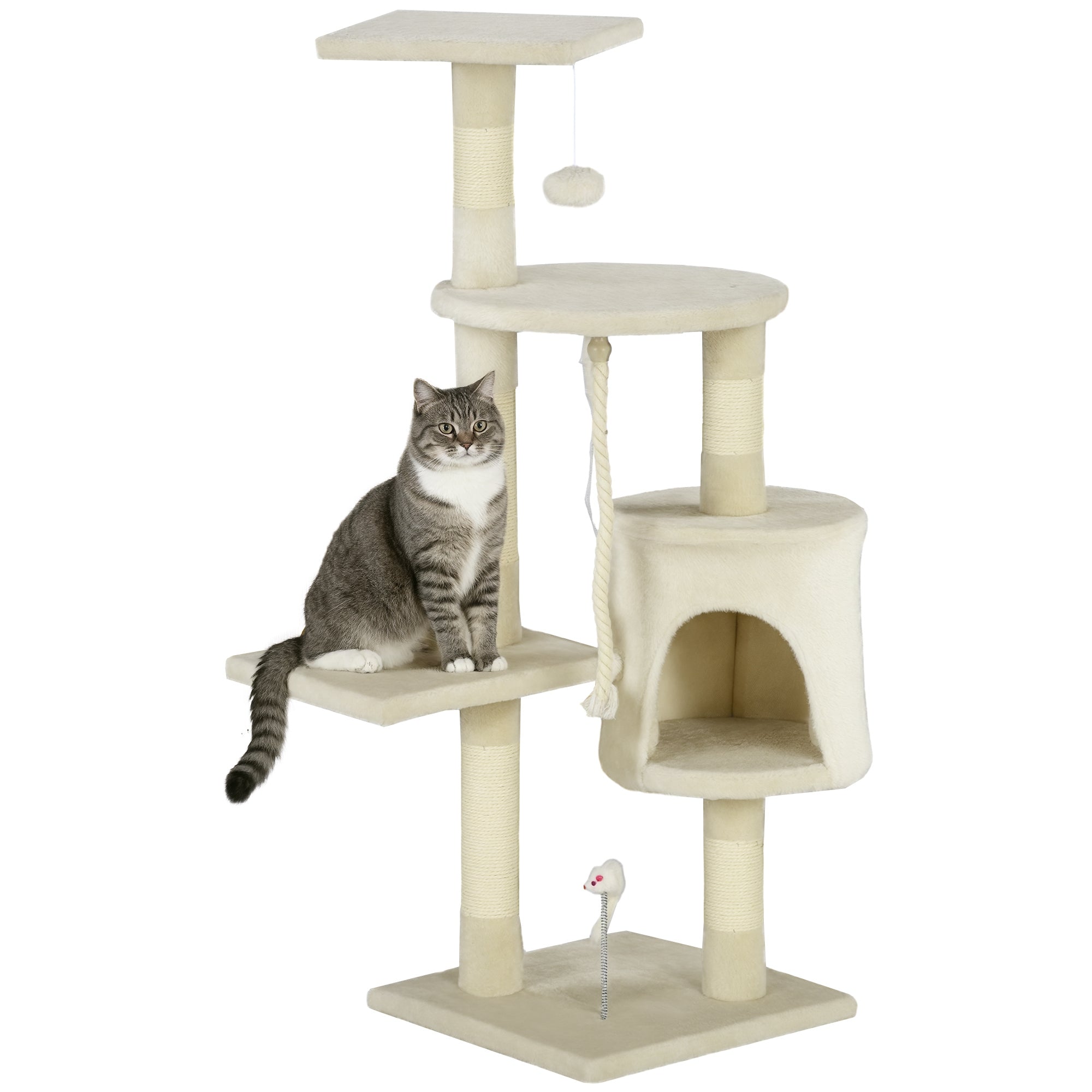Arranhador para Gatos 75x40x112 cm Bege