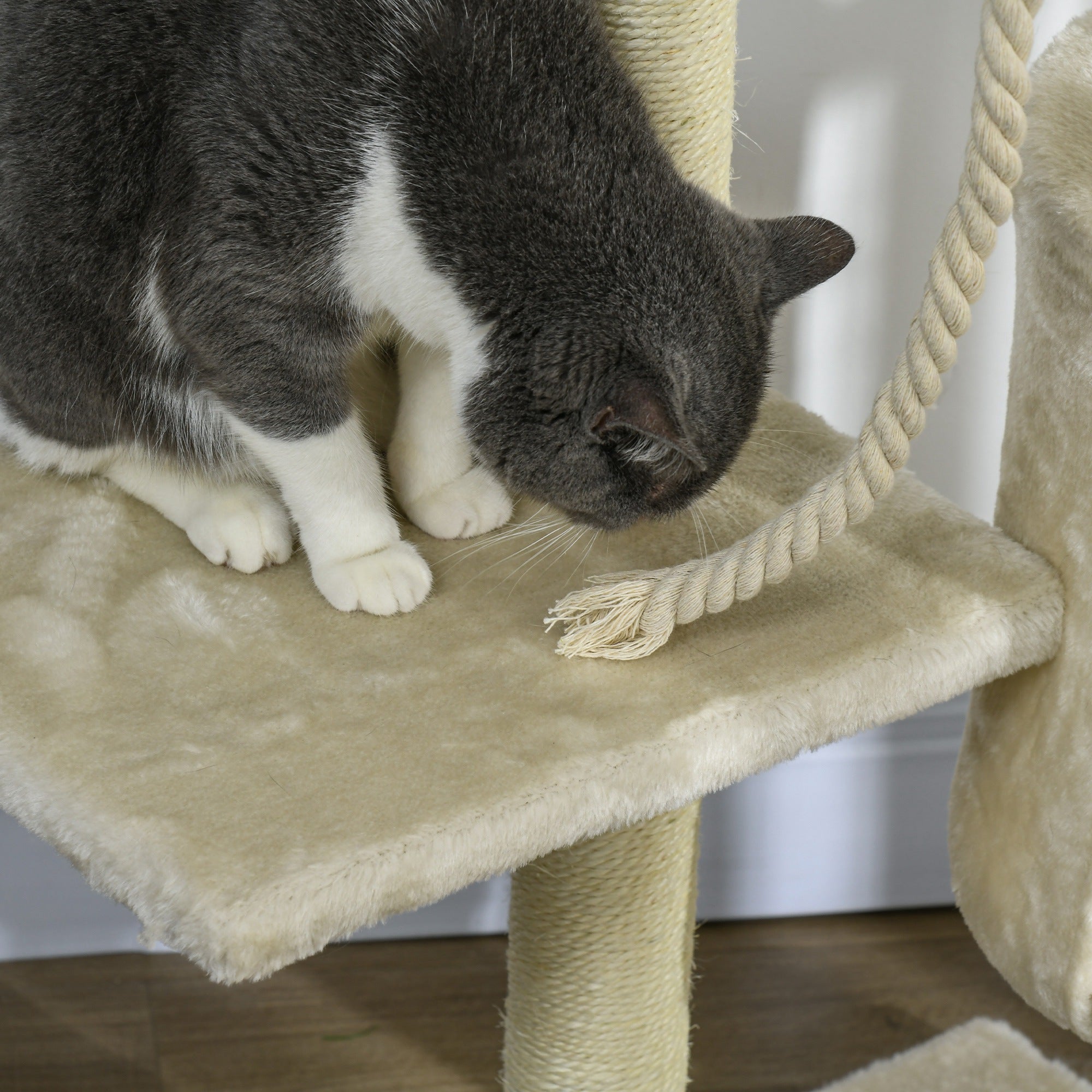 Arranhador para Gatos 75x40x112 cm Bege