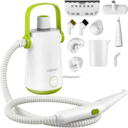 Vaporizador de Roupa Portátil de 1000W com Tanque de Água de 300 ml e Mangueira Extensível - Branco