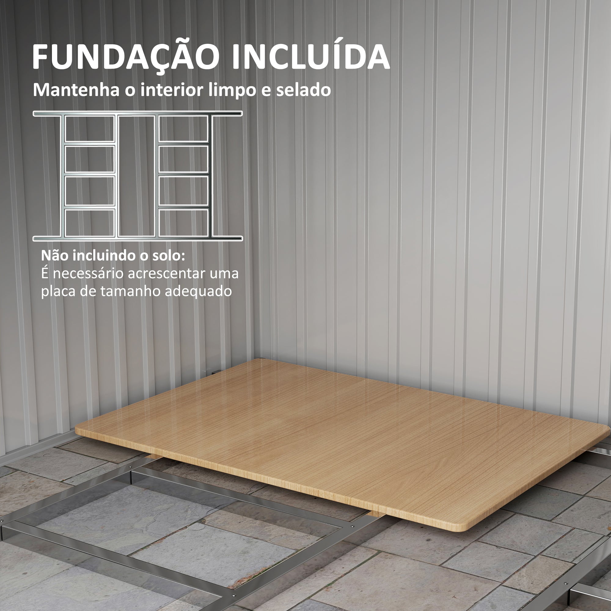 Abrigo de Jardim Verde 258x206x178cm - Armazenamento de Ferramentas Jardinagem