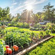 Rolo de Malha Metálica Portátil de 15 x 0,6 m, Agujeros de 50 x 25 mm, Cor Prateada