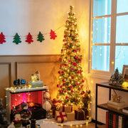 Árvore de Natal Média de 2,1m com 403 Ramos e 150 Luzes LED - Verde