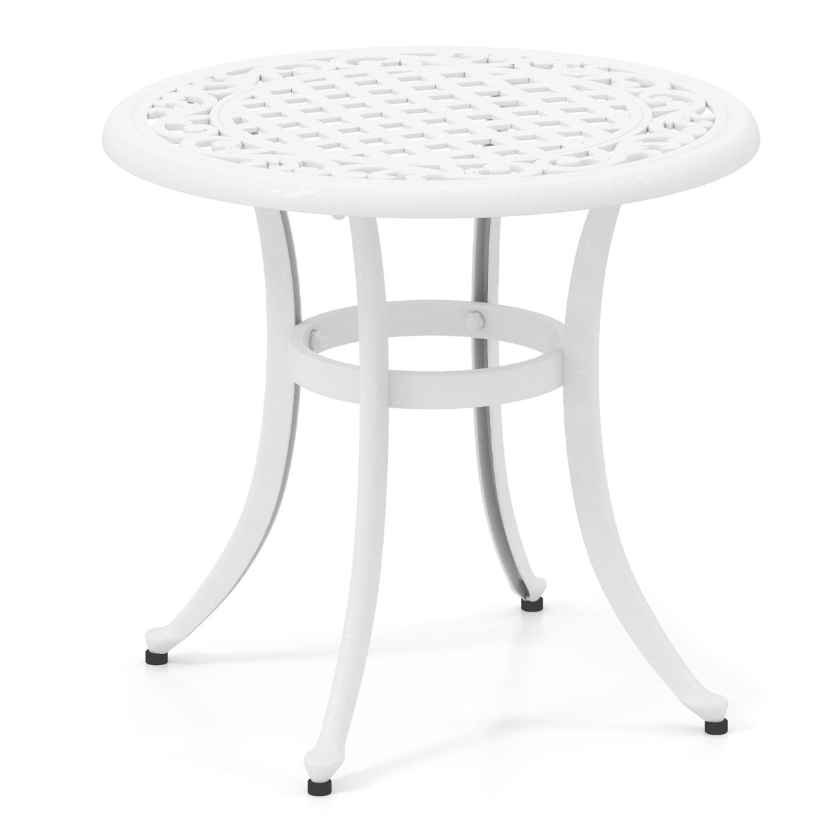 Mesa de Café – 60 x 53 cm – Branco – Alumínio