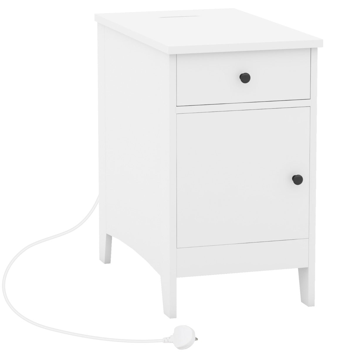 Mesa Auxiliar – Branco – Madeira