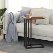 Mesa Auxiliar Compacta – Estrutura Metálica – Castanho