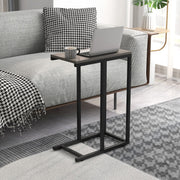 Mesa Auxiliar em Forma de C – 64 cm – Cinzento – Madeira e Metal