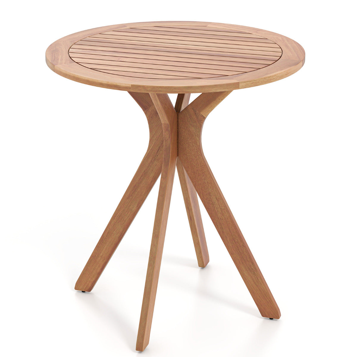 Mesa Bistro de Exterior em Madeira de Acácia – 70cm – Natural