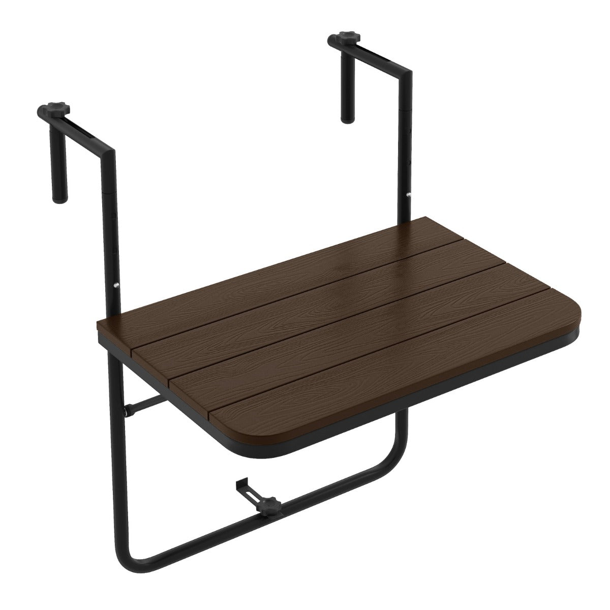 Mesa Suspensa Dobrável – 60cm x 40cm – Castanha – HIPS e Metal