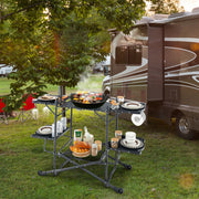 Mesa de Cozinha para Campismo Dobrável – 135 x 54 x 88 cm – Alumínio