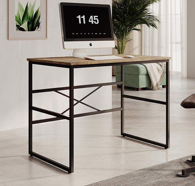 Mesa de Escritório Ferrol M1 (100 cm) em Pinho