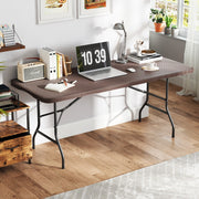 Mesa para Picnic de 180 cm com Superfície de HDPE Portátil para Camping Café