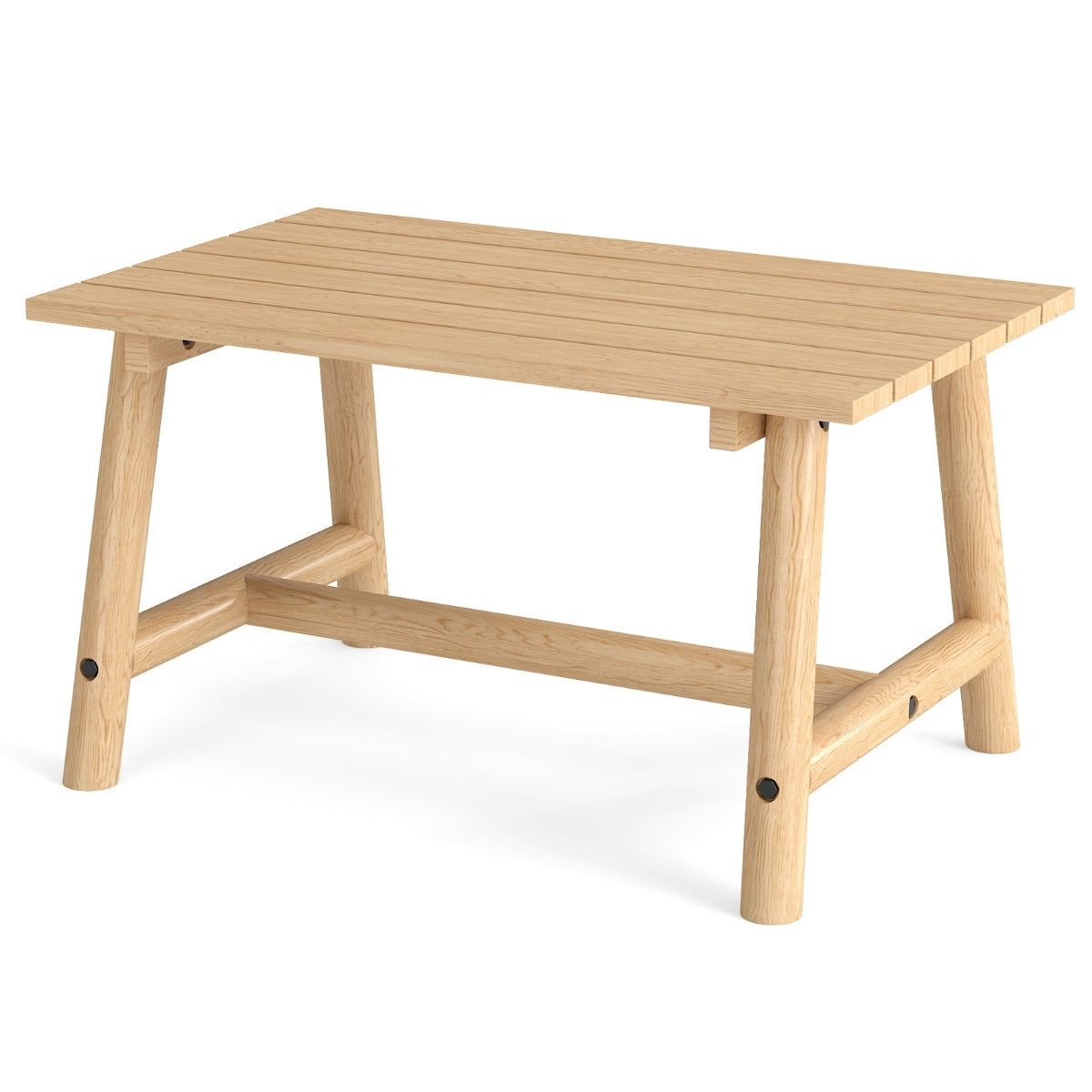 Mesa de Café para Exterior em Madeira de Pinho e Abeto - Design Elegante para Jardim e Terraço