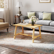 Mesa de Café para Exterior em Madeira de Pinho e Abeto - Design Elegante para Jardim e Terraço