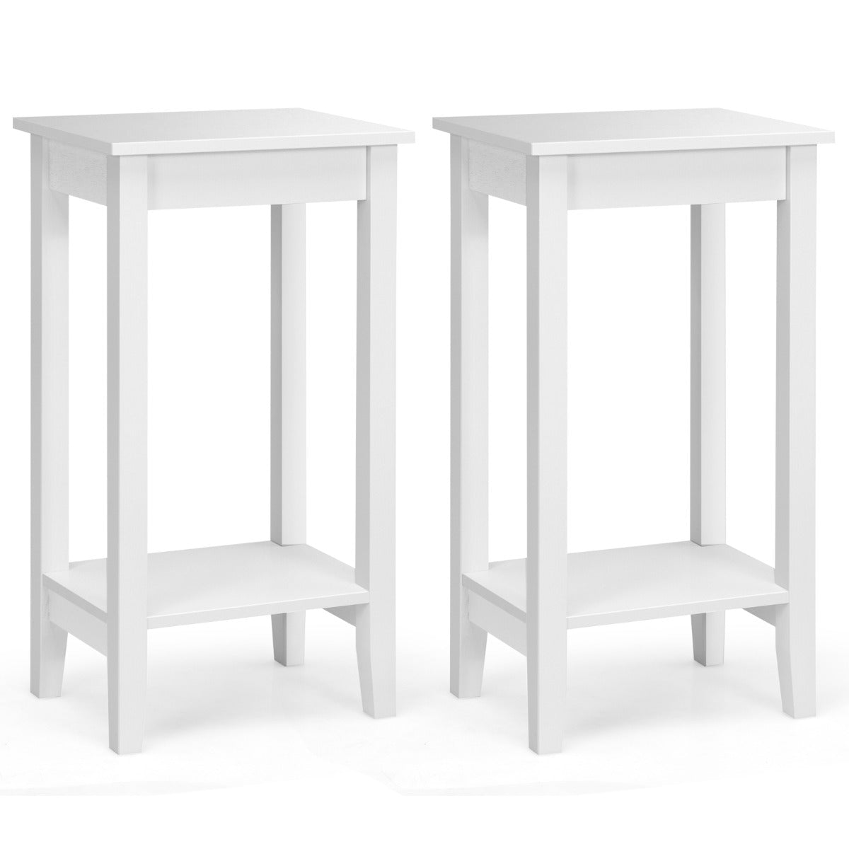 Mesa Auxiliar de Sofá – 40,5 x 29,5 x 73,5 cm – Branco – Madeira