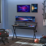 Mesa Gaming 140x60x90 cm - Preto